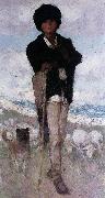 Nicolae Grigorescu Young Shepherd with his Dog Sweden oil painting artist